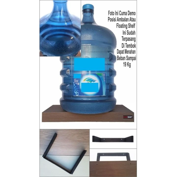 Rekomendasi Rak Dinding Melayang Floating Shelf KINBAR Untuk Dapur Kecil dari Kami